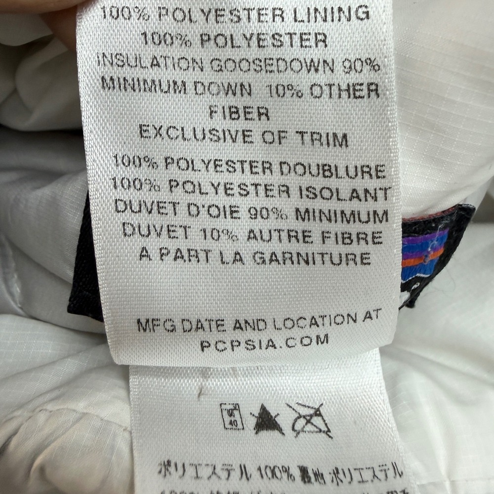 Patagonia Down Sweater Jacket Women M White 84682 Quilted Puffer Full Zip - Picture 7 of 12